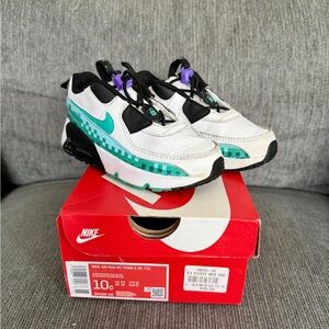 Nike Air Max 90 Toggle SE - White Wash / Teal - Black - Size 10c